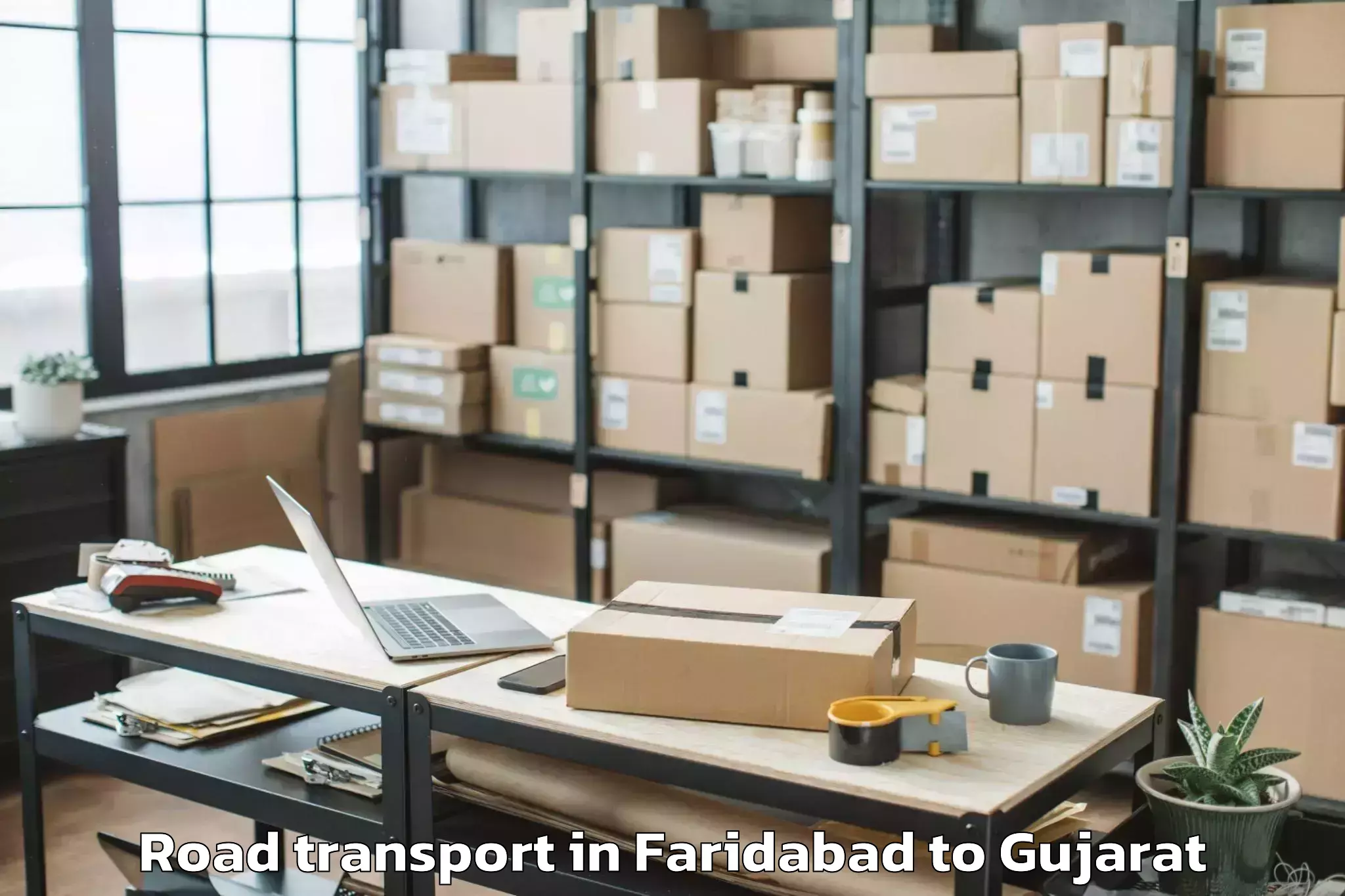 Get Faridabad to Kandla Port Road Transport